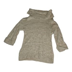 Chico's Sweater Women's Size 0 Acrylic Cowl Neck Long Sleeve Casual